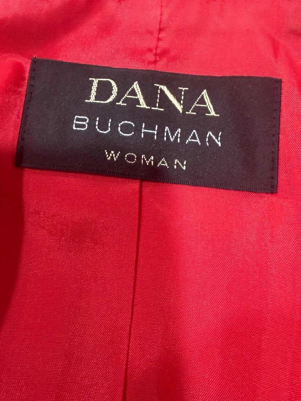 Classic Dana Buchman Red Tailored 3-Button Blazer Jacket & Tank Career Set
